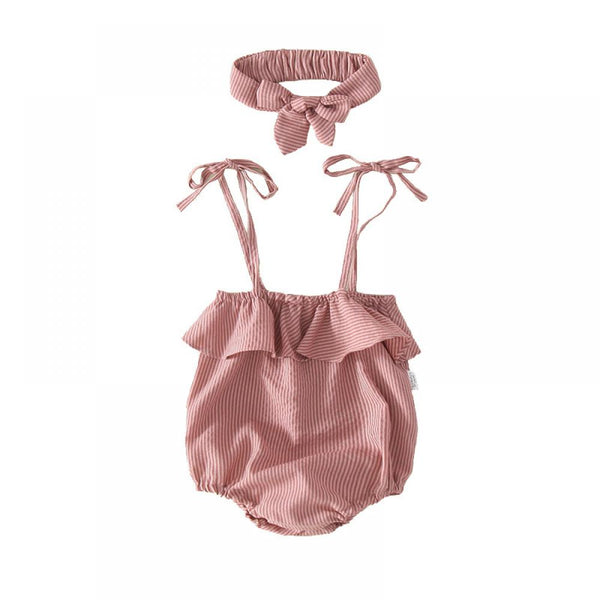 0-1Y Baby Girl Summer Sling Thin Romper Baby Triangle Romper Wholesale Baby Clothes