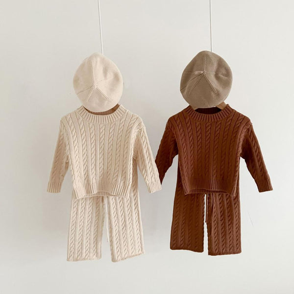 Spring/Autumn Baby Girl Solid Color Two-piece Set Wholesale Girls Clothes